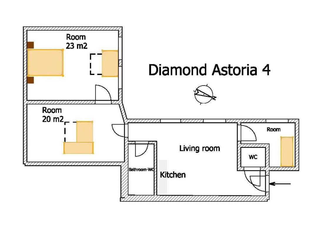 Diamond Astoria 4 Lejlighed Budapest Eksteriør billede